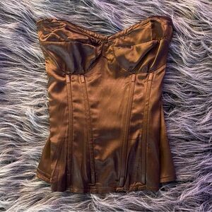 Pretty Little Thing Brown Corset 🤎